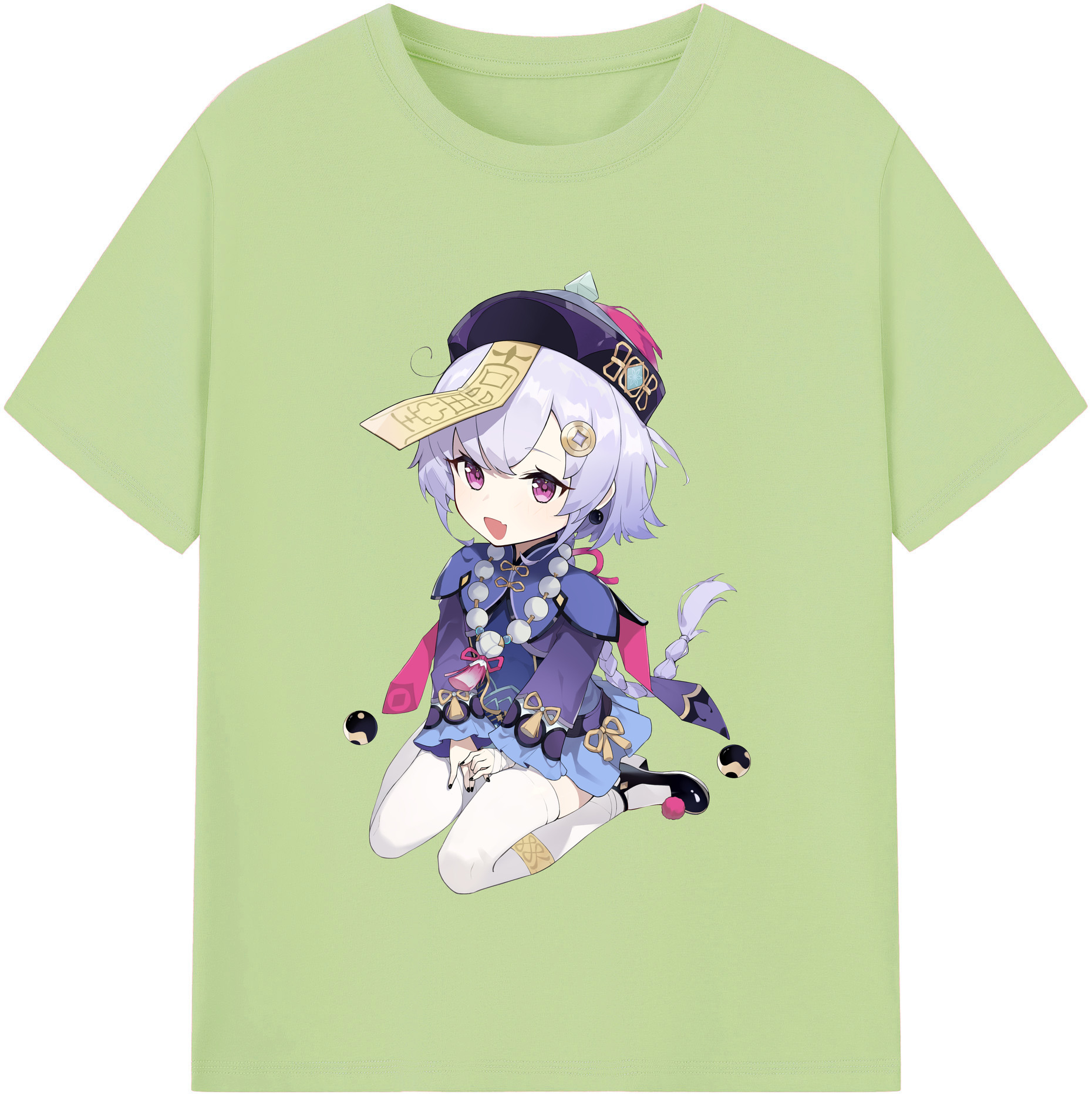 げんし神 七七 なな  genshin Nana 綿100％半袖Tシャツ（フロントプリント）